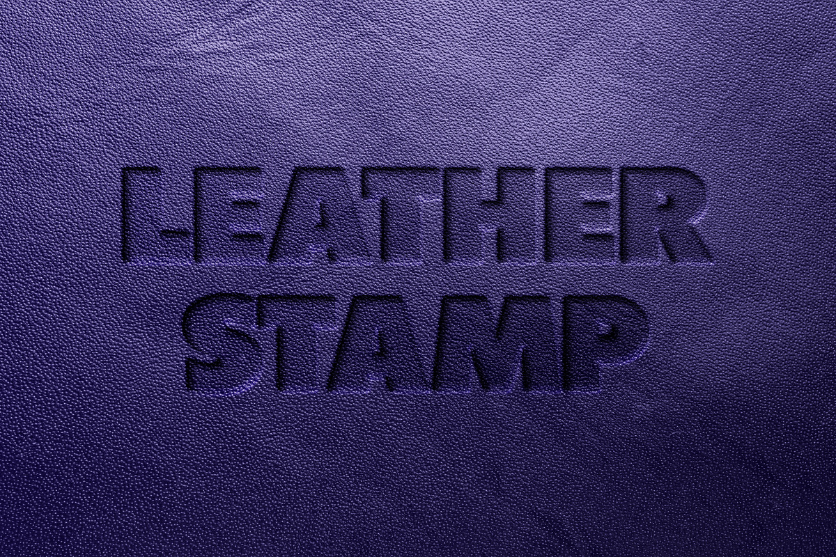 Deboss Leather Stamp Text Effect, a Layer Style Add-On by PopotLane (Photo 4 of 5)