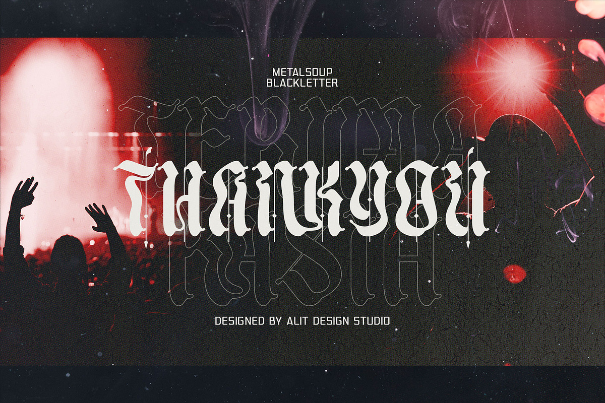 Metal Soup Blackletter Typeface, a Blackletter Font by alit design (Photo 20 of 20)