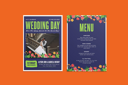 Kinder Wedding Invitation Template, an Invitation Template by iDoodle Studio