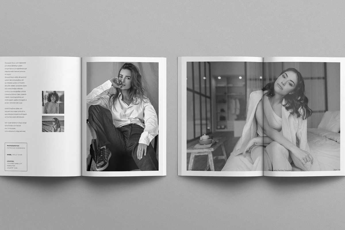 Photography Portfolio Template, a Brochure Template by E-Type (Photo 5 of 7)