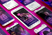 Neon Party Rave Promotion Instagram, a Social Media Template by peterdraw (Thumbnail 7 of 9)