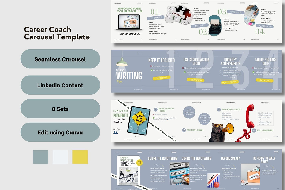 Linkedin Instagram Carousel Template