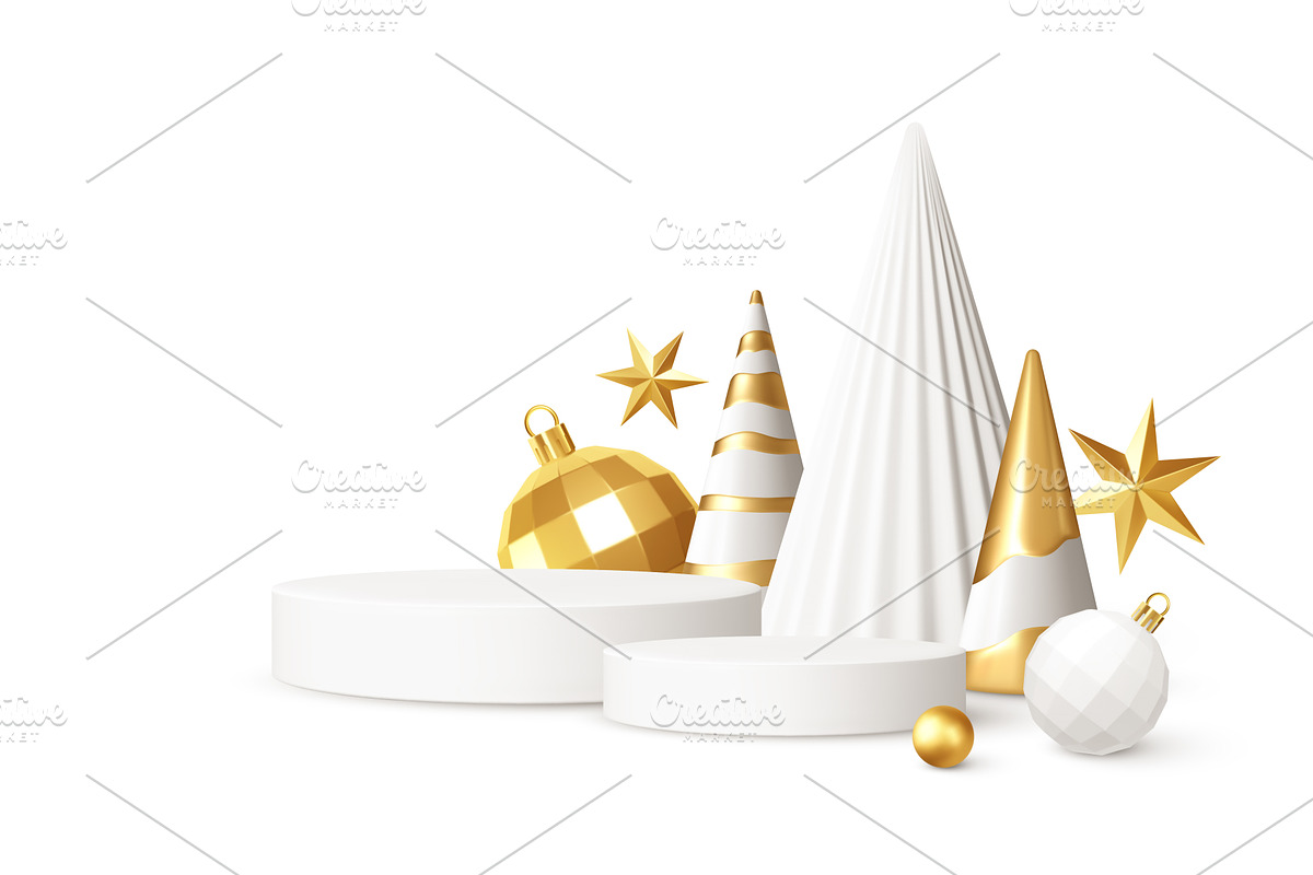 Christmas Realistic 3D trending, an Object Graphic by Vik_Y  Vector&Design