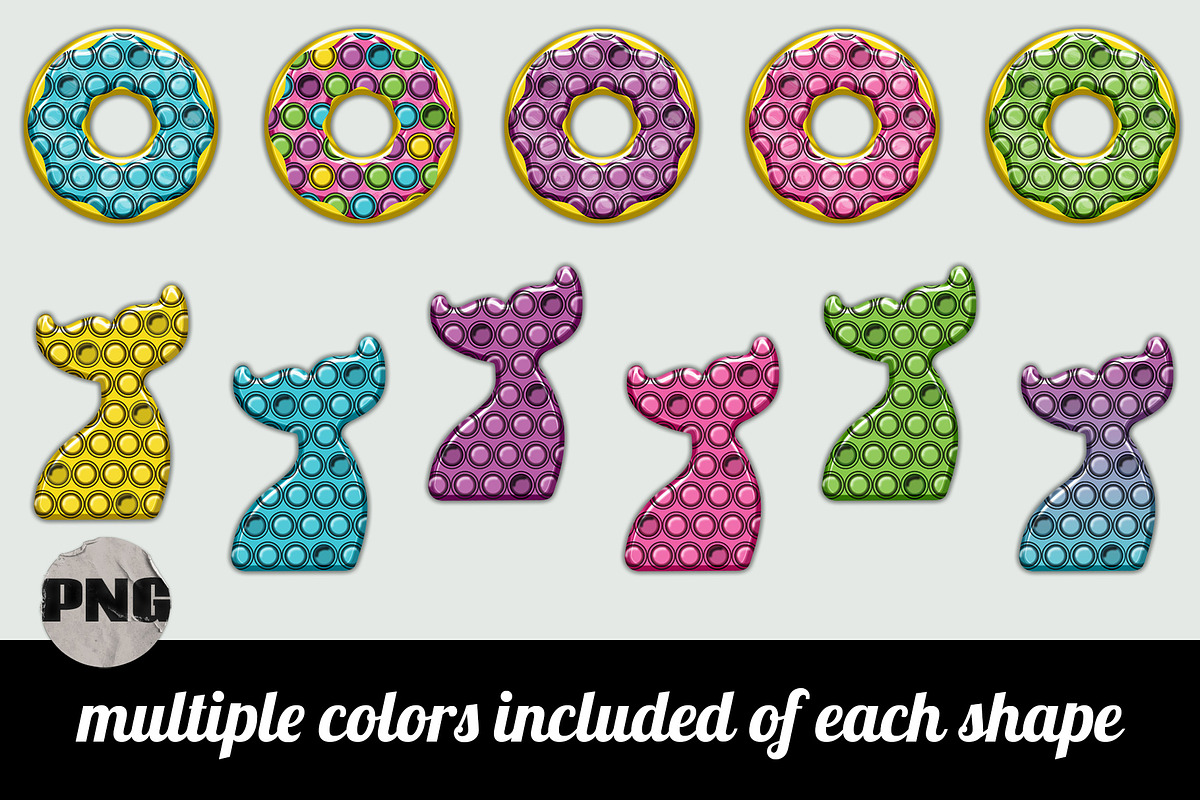 Pastel Bubble Pop Shapes PNG Set, an Object Graphic by AlexandHer Digital Art (Photo 2 of 5)