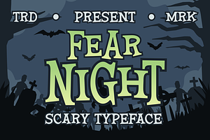 Fear Night - Scary Typeface