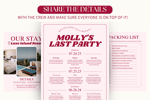 Bachelorette Party Itinerary Planner