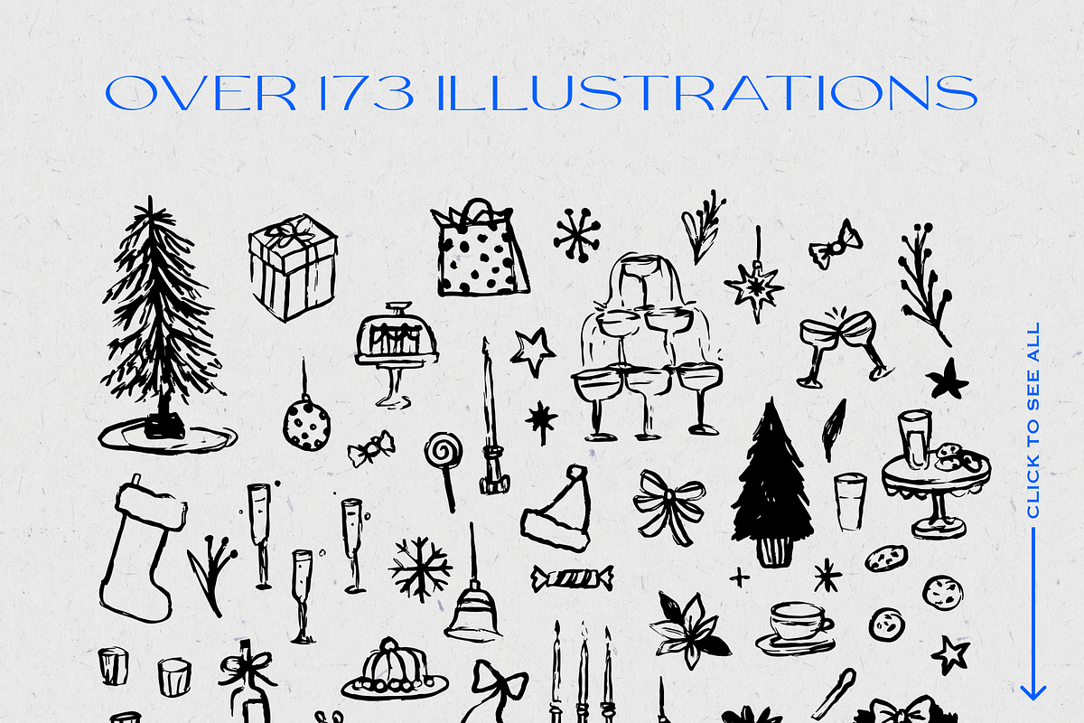 Christmas Holiday Handmade Sketch, a Seasonal Illustration by Eldorado Design Co. (Photo 2 of 4)