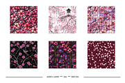 Cherry Blossom Retro Art Patterns, a Pattern Graphic by karenfoleyphoto (Thumbnail 13 of 17)