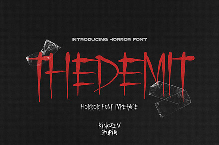 Thedemit - Horror Font Typeface
