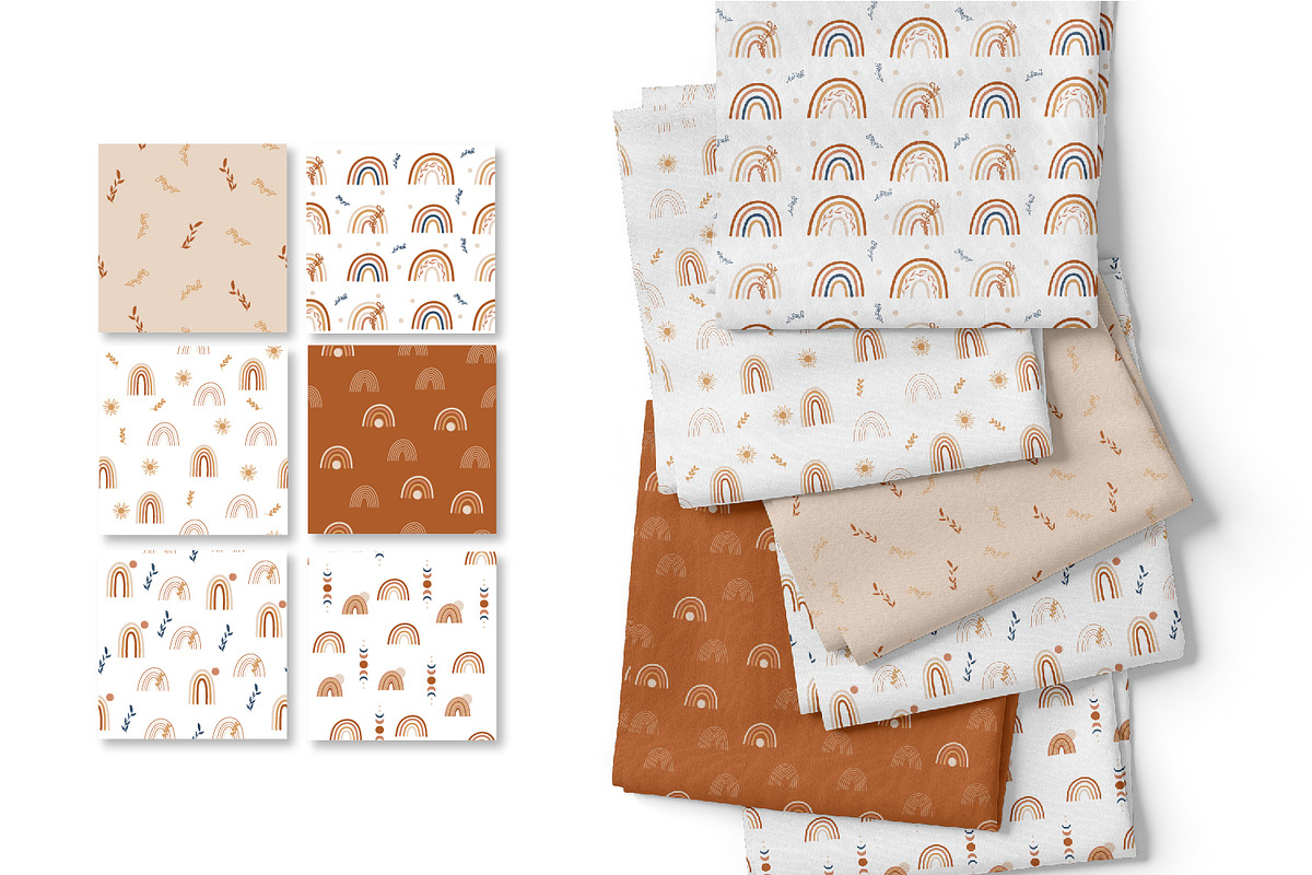 Boho Rainbow Bundle Collection., a Decorative Illustration by DearLetters (Photo 7 of 10)