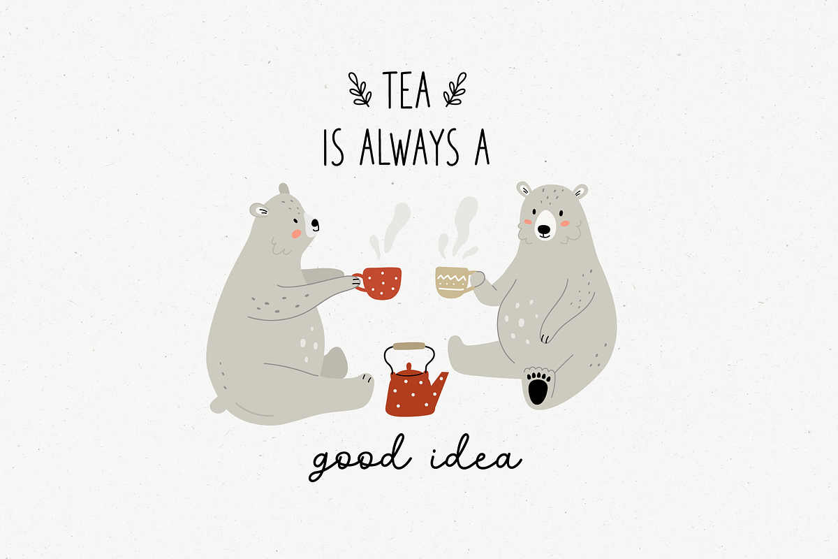 Friendly bear | Font duo, a Script Font by AngelinaKovel (Photo 3 of 15)