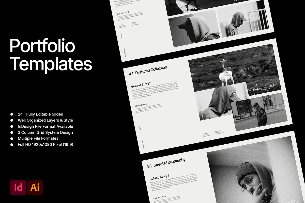 Photography Portfolio Template, a Presentation Template by Templeste (Photo 3 of 7)