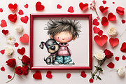 Charming Human and Animal Love Clipa, an Illustration by RobertsArt (Thumbnail 3 of 7)