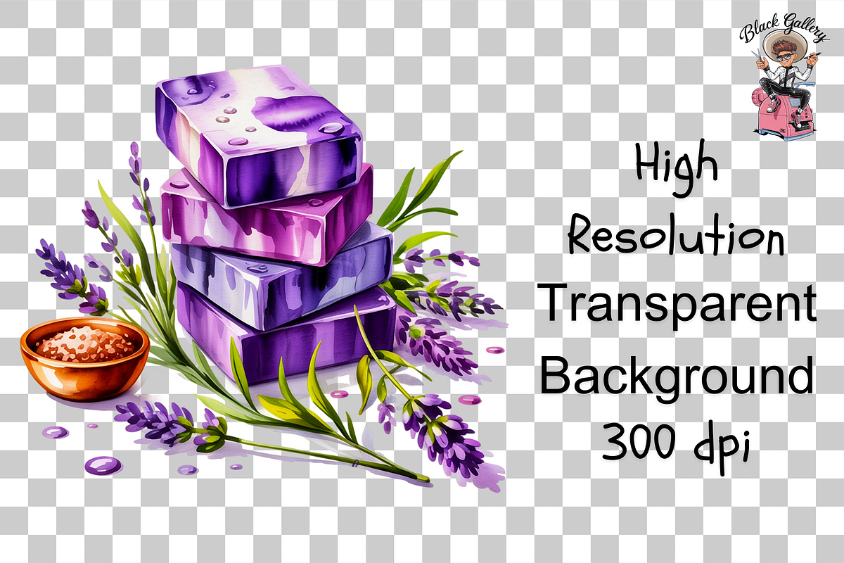 Honey Lavender Soap PNG Bundle, an Illustration by Clipart Bloom (Photo 9 of 11)