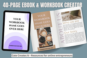 Editable Canva Ebook & Workbook, a Templates & Theme by iloveTemplate