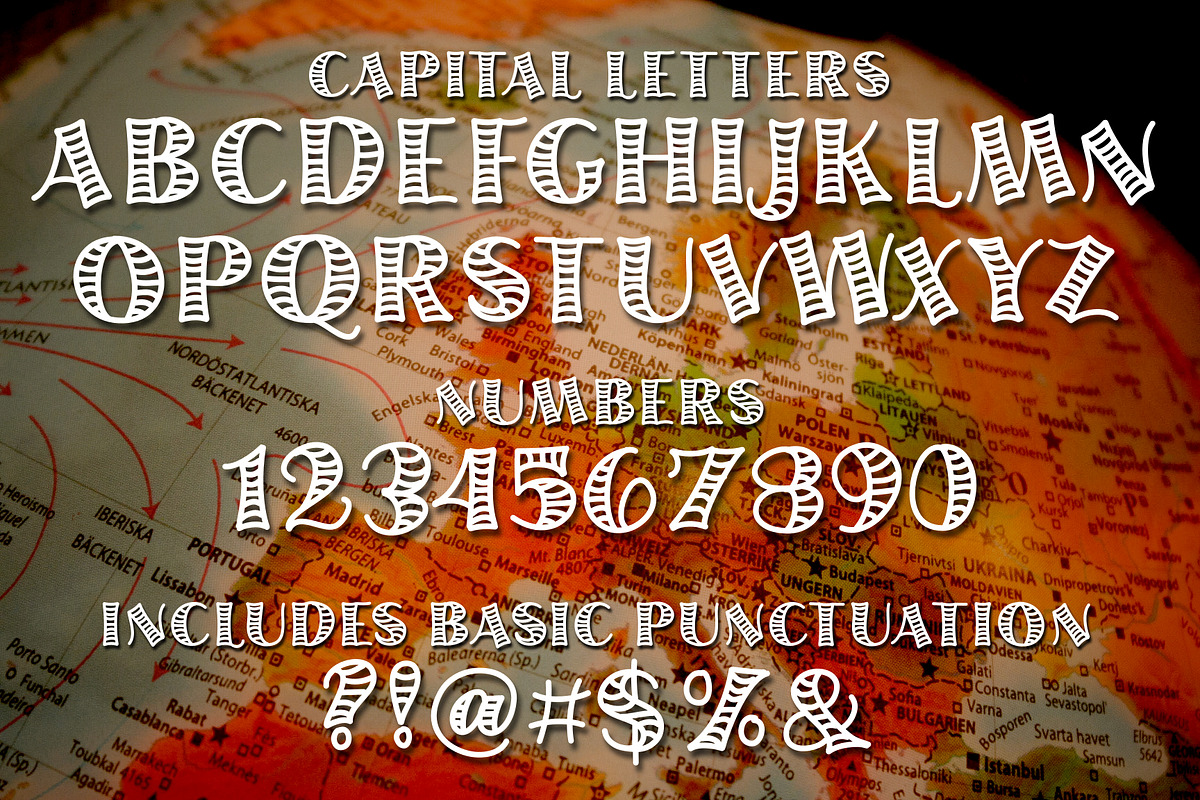 Prime Meridian Hand-Lettered Font preview 4