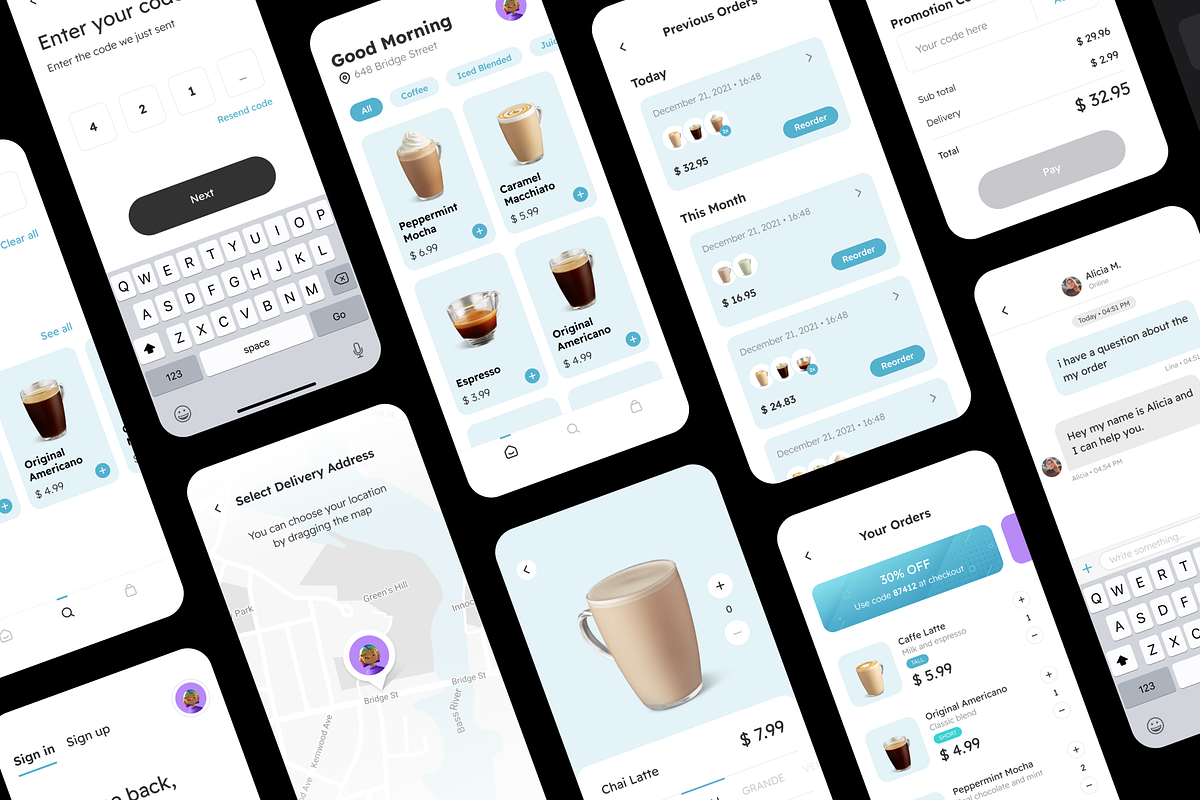 Veroo Delivery App UI Kit, an UI Kit Template by phoneixdesign (Photo 4 of 6)