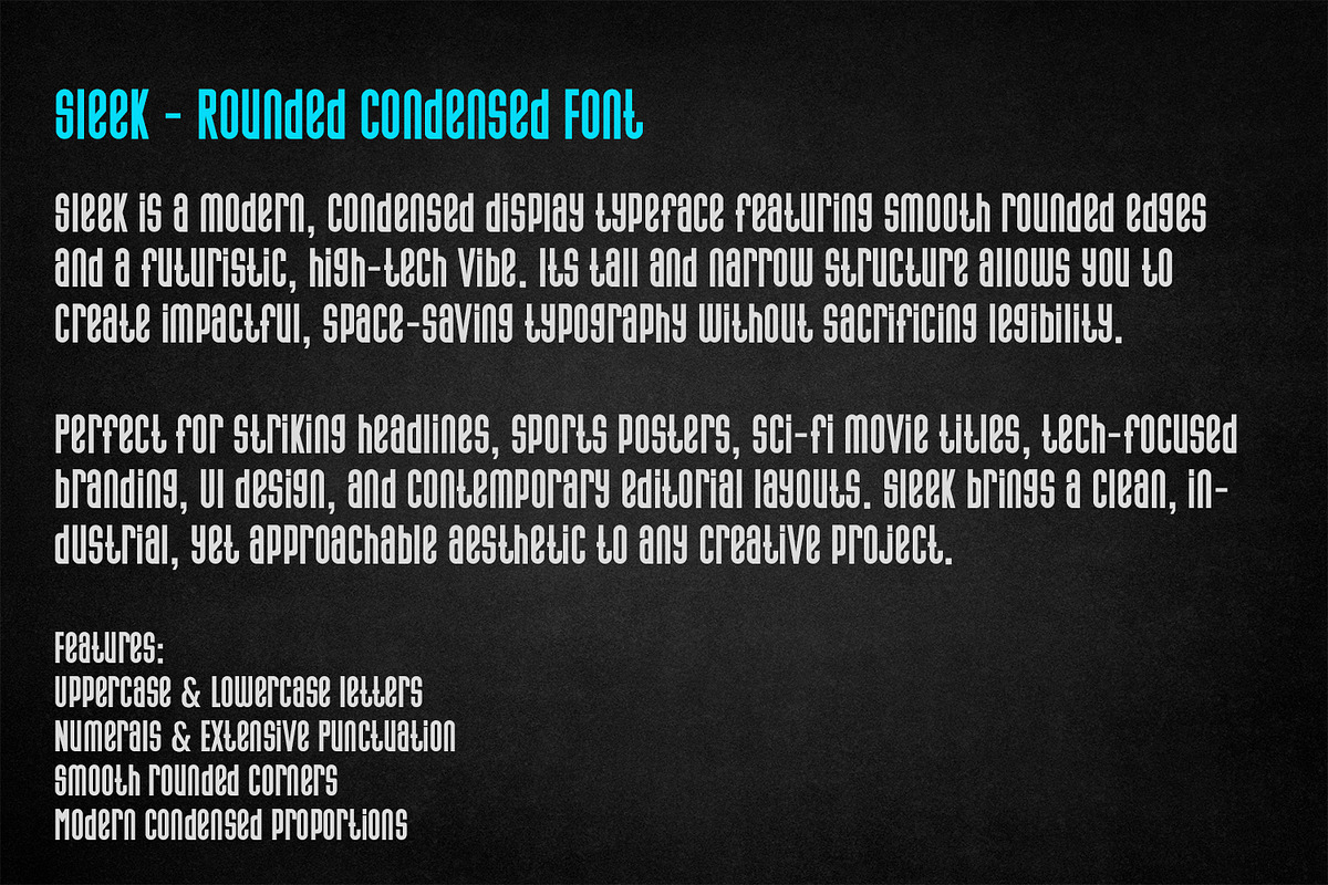 Sleek Modern Rounded Condensed Font, a Sans Serif Font by OWPictures (Photo 9 of 10)