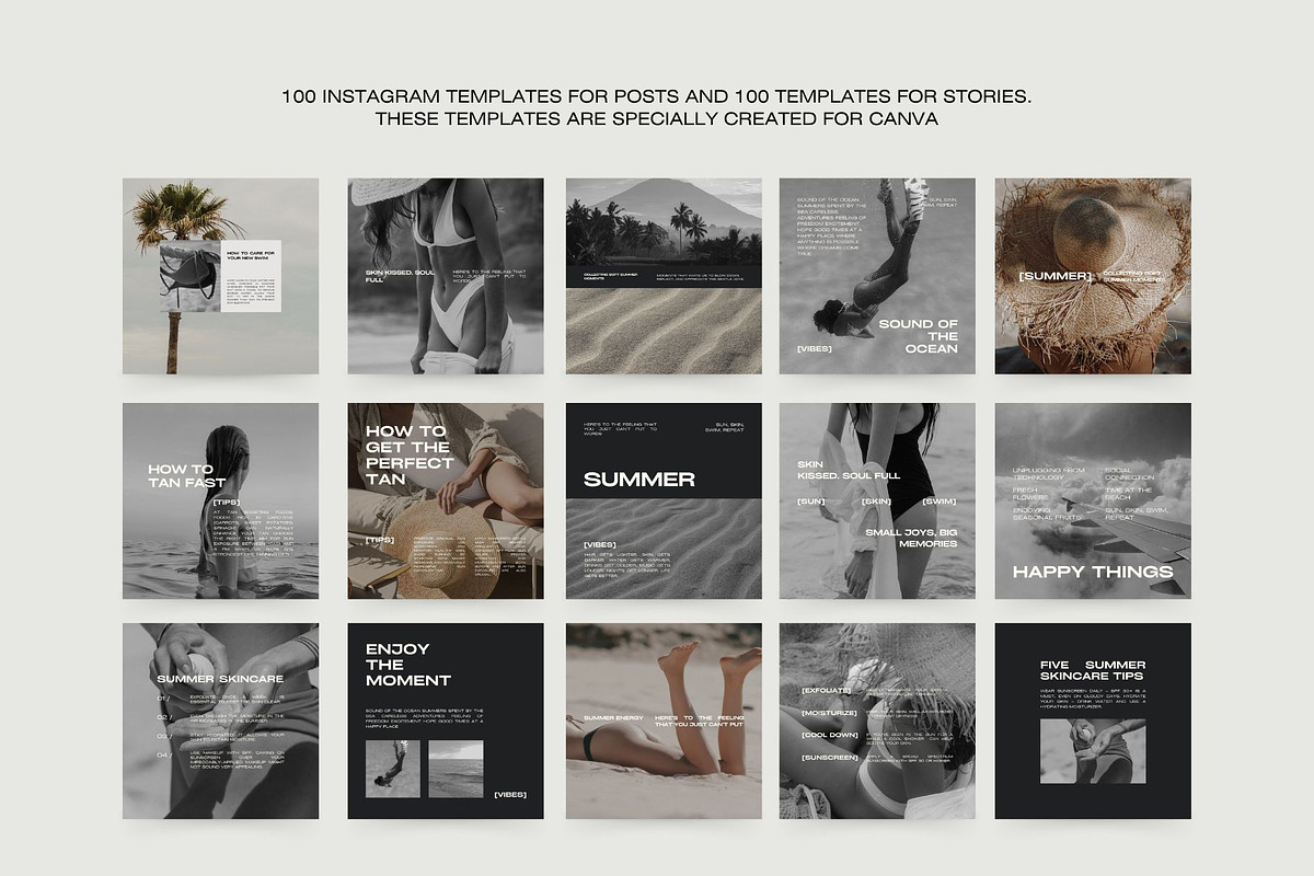 1000 Aesthetic Instagram Templates preview 3