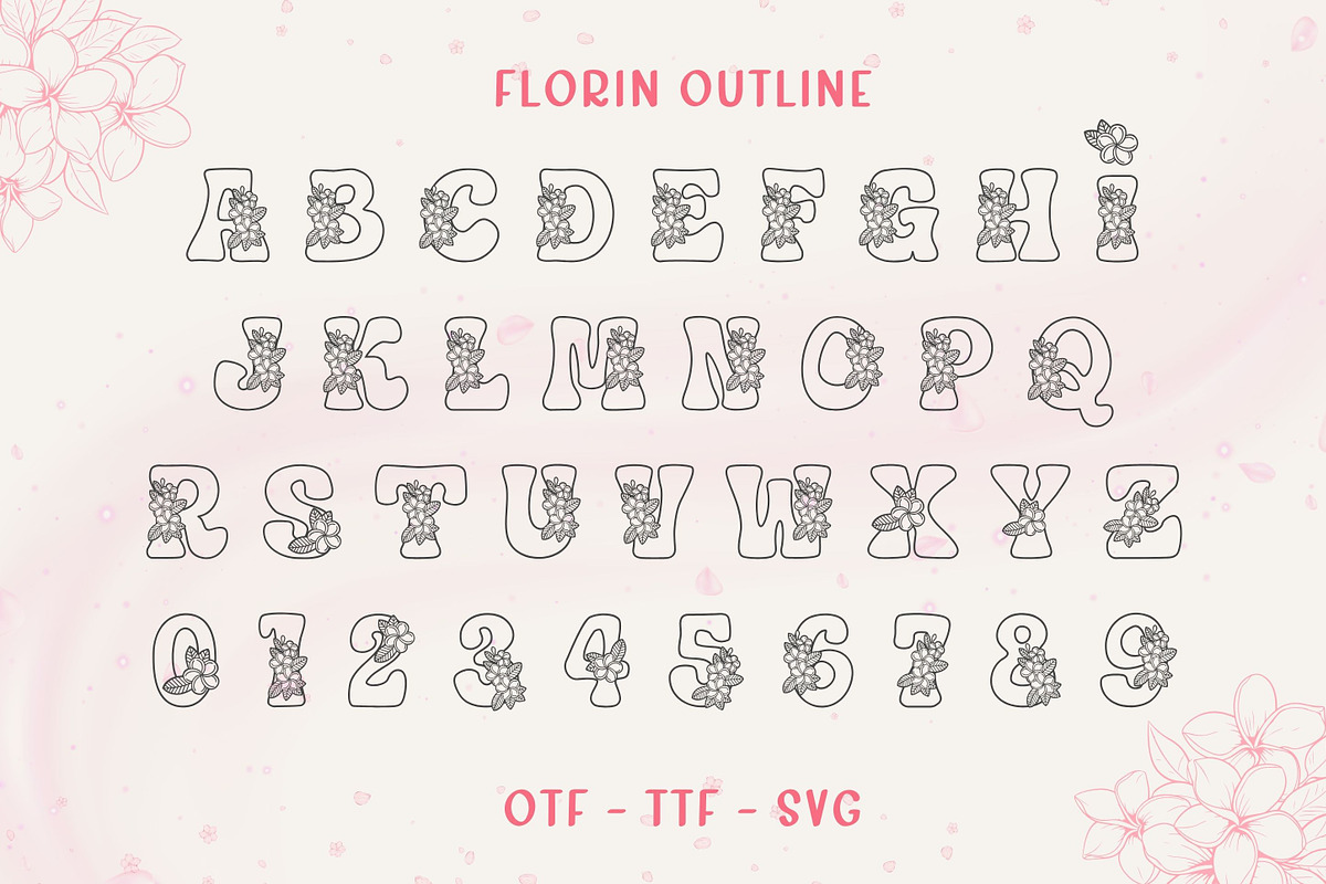 Florin - Floral Decor Font, a Symbol Font by AnningArts (Photo 8 of 8)