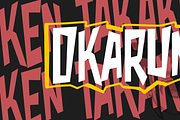 Babarun- Chaotic Display Font, a Font by Lurinzu Studios (Thumbnail 7 of 11)