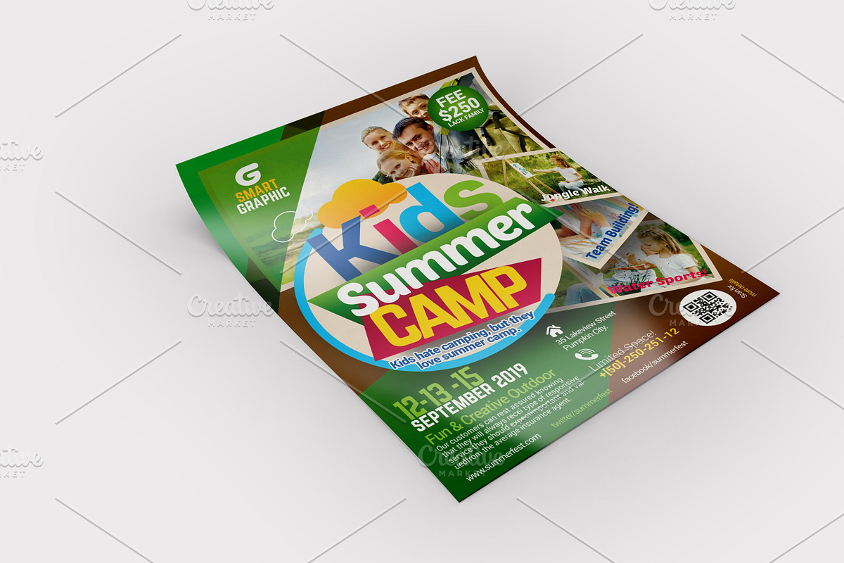 Summer Camp Flyer, a Flyer Template by Shishir Khan (Photo 5 of 6)