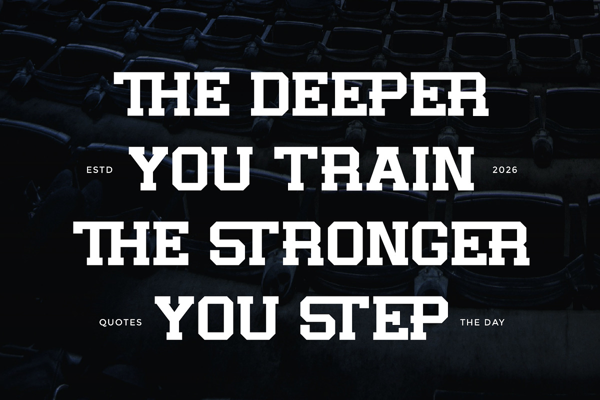 Gehors - Sport Display Font, a Serif Font by Flawless And Co (Photo 4 of 10)