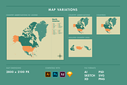North America Maps Collection, a Graphic by Ben Buysse (Thumbnail 4 of 8)