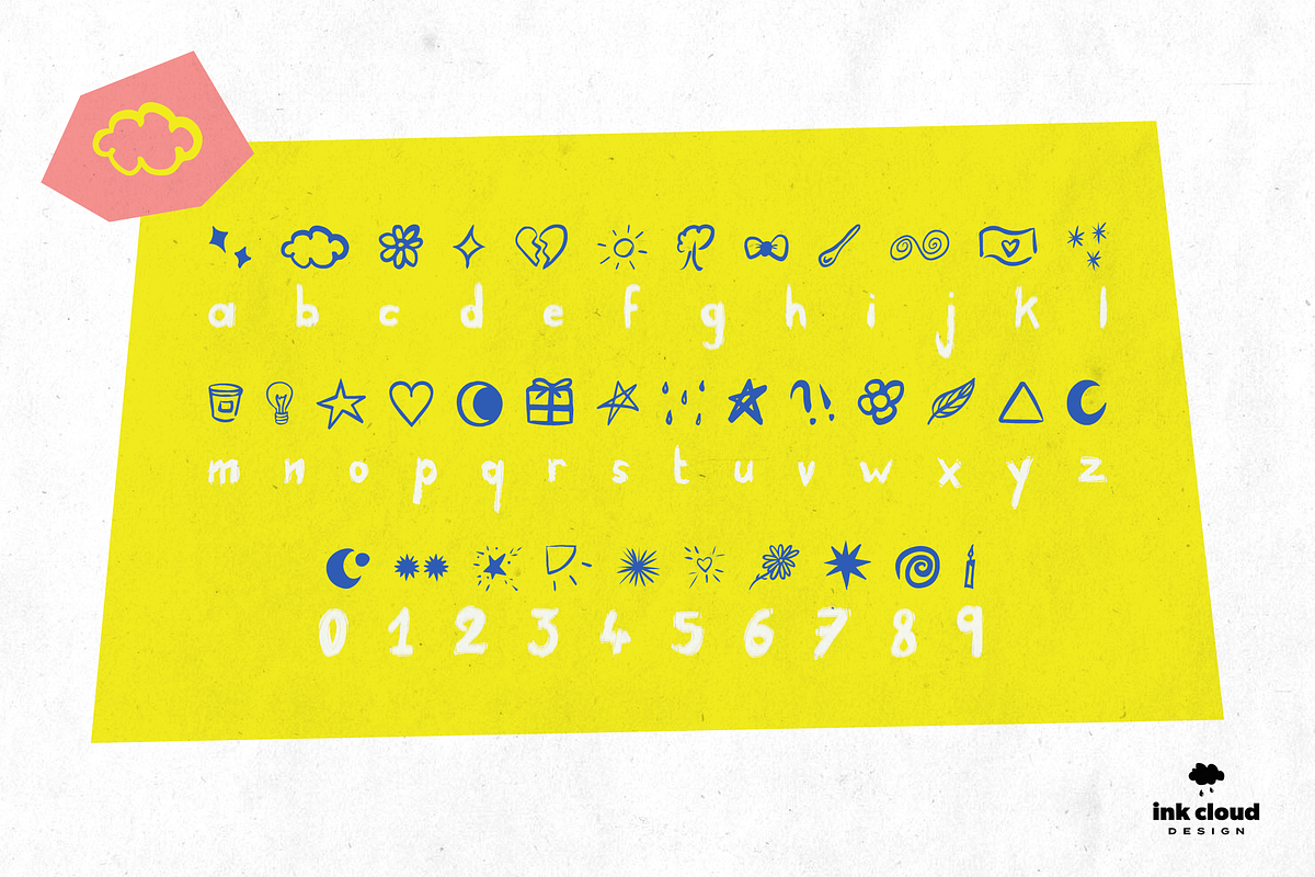 Dingbats Handwritten Symbol Typeface, a Symbol Font by InkCloudDesign (Photo 2 of 4)