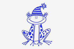 Happy Spotted Frog Illustration, an Animal Illustration by Danil Polshin