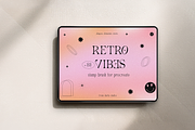 Retro Vibes Procreate Stamp Brush, a Brush Add-On by Darla Studio (Thumbnail 1 of 11)