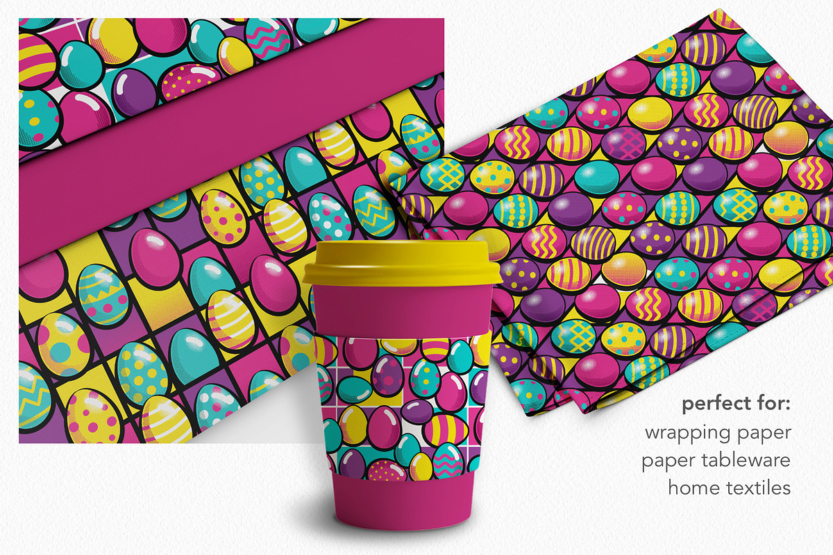 Retro Pop Easter Patterns, a Pattern Graphic by IrinaCzaran (Photo 4 of 6)
