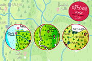 Oregon maps, an Education Illustration by Illustrationsforteachers (Thumbnail 5 of 5)