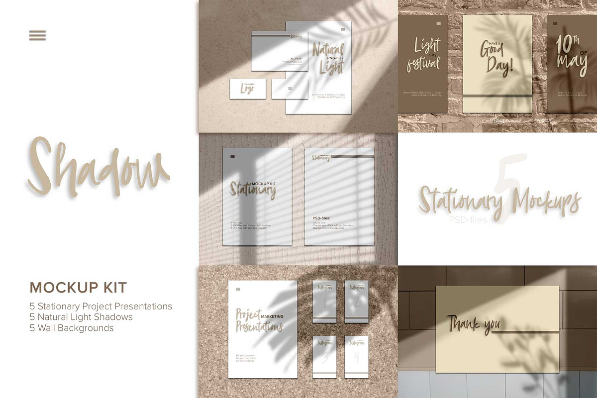 Realistic Shadow Mockups, a Print Template by Zimages (Photo 1 of 8)