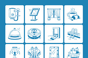 Hotel Doodle Icon Collection, an Outline Icon by Vectors Market (Thumbnail 8 of 8)
