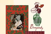 Burgundy Wedding Flower Illustration, a Decorative Illustration by whiteheartdesign (Thumbnail 7 of 16)