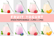 Fruit yogurts, an Object Graphic by Fruits+Veggies (Thumbnail 1 of 3)