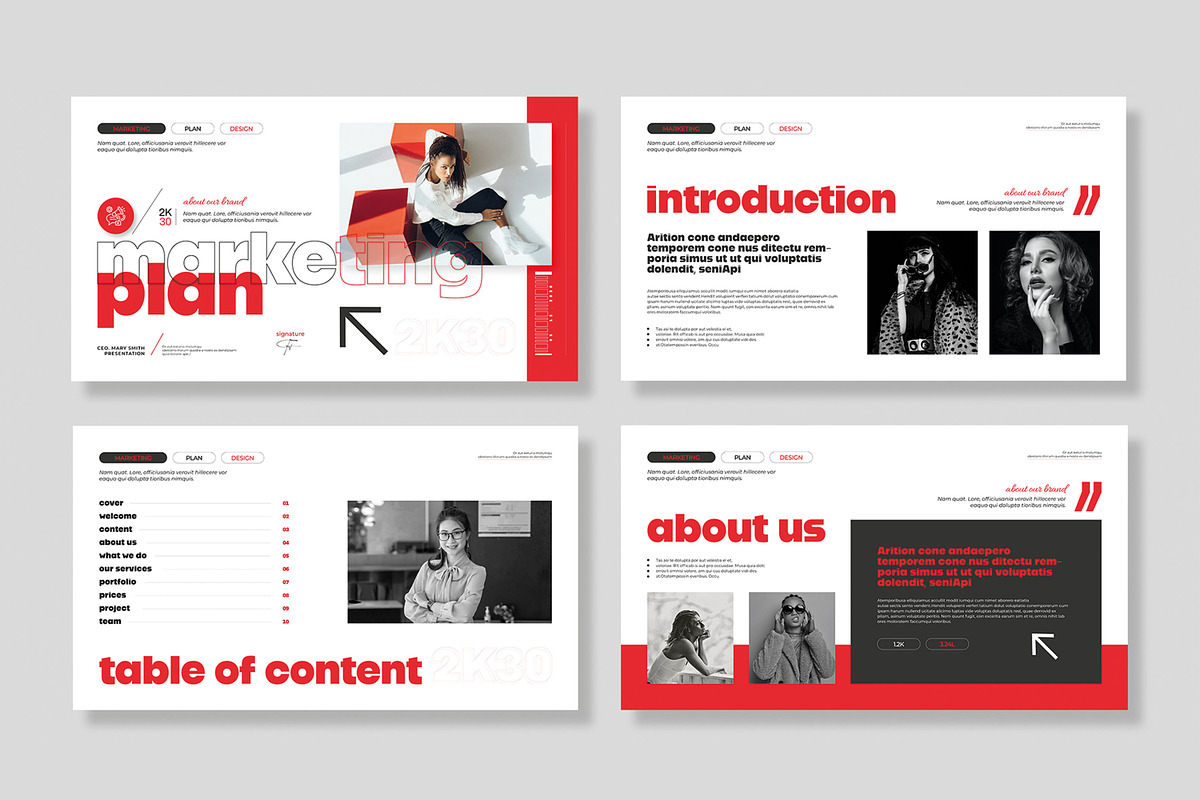 Marketing Plan Presentation Template, a Presentation Template by MightyDesign (Photo 2 of 8)