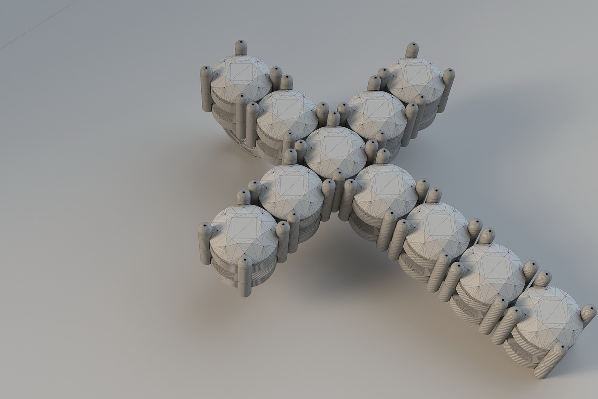 Diamond cross with hidden loop, an Object 3D Model by 3D Models by Obshansky (Photo 9 of 9)