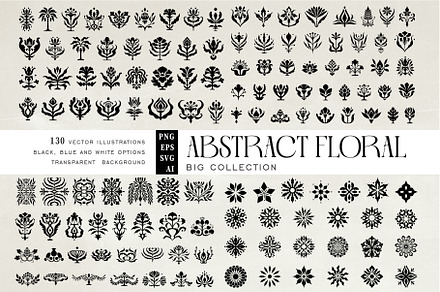 Big Abstract Minimal Floral bundle, an Object Graphic by Effy's Wonderland