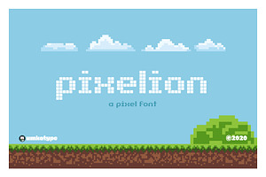 Pixelion Pixel Game Font