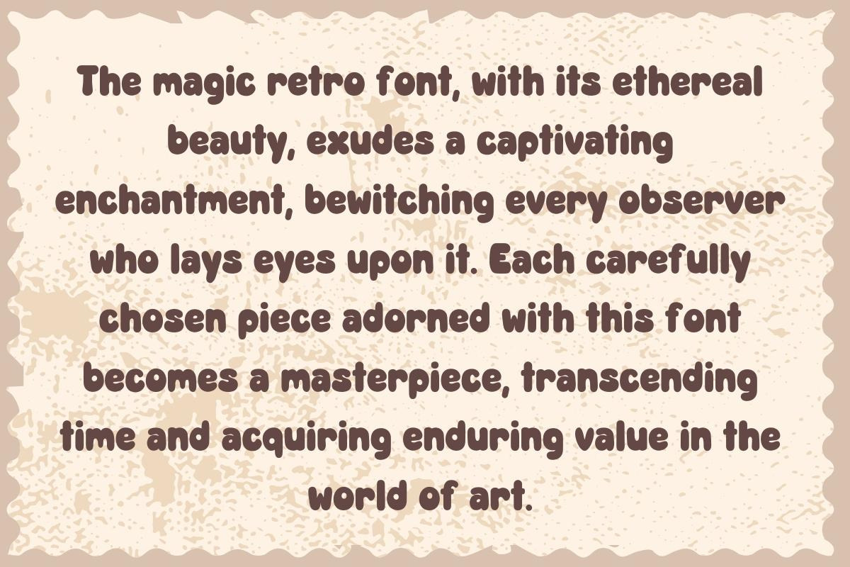 Magic Retro - Handwritting, a Handwritten Font by Charmingbear59.design (Photo 4 of 5)