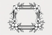 Elegant Floral Frame Bundle, an Illustration by Creativeshirt (Thumbnail 5 of 9)