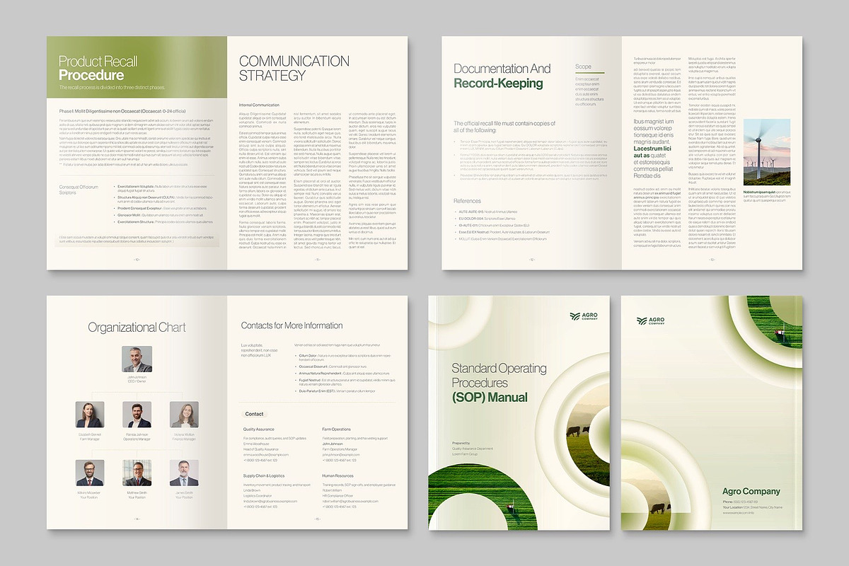 SOP Manual Brochure Template preview 4