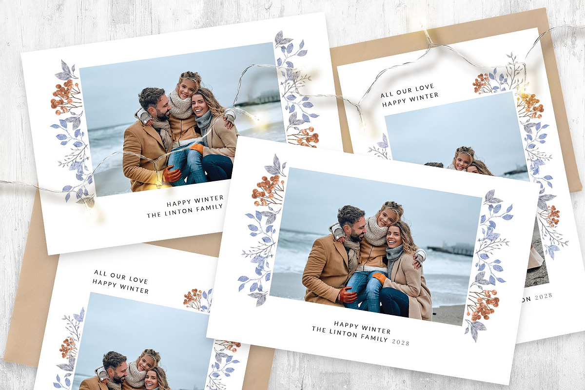 Winter Photo Card Template, a Card Template by BrandPacks (Photo 2 of 4)