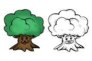 Funny Halloween Trees, an Illustration by NadyaKo (Thumbnail 4 of 7)