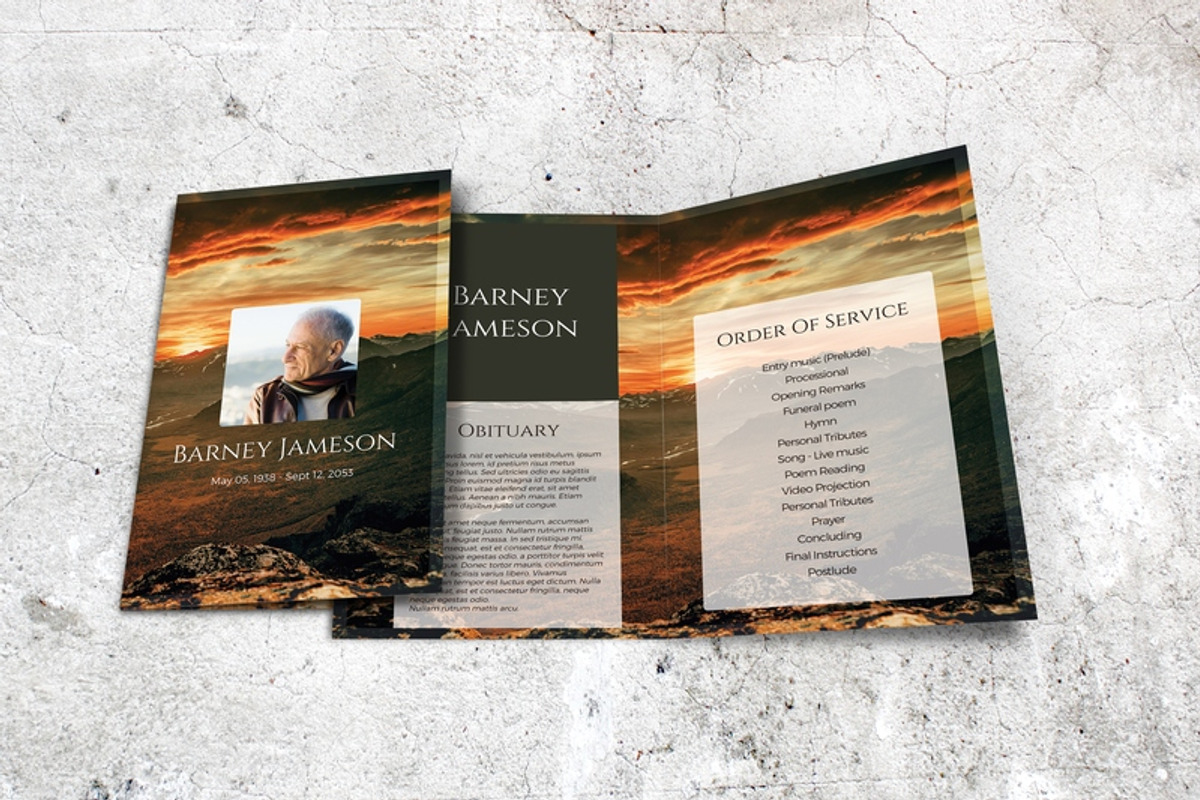 Last Sunset Funeral Program, a Brochure Template by Final Tribute (Photo 4 of 5)