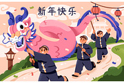 Happy Chinese New Year cards, a Seasonal Illustration by Good Studio (Thumbnail 5 of 8)