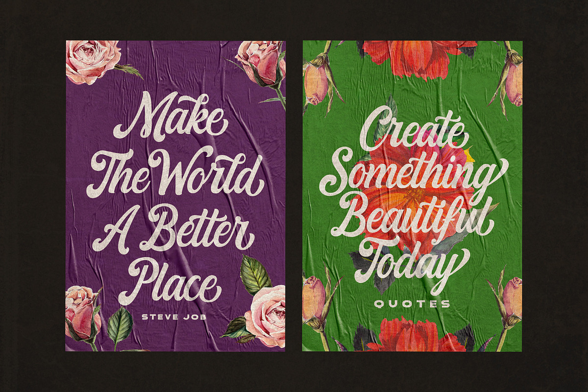 Everland Script, a Script Font by Wacaksara Co. (Photo 3 of 9)