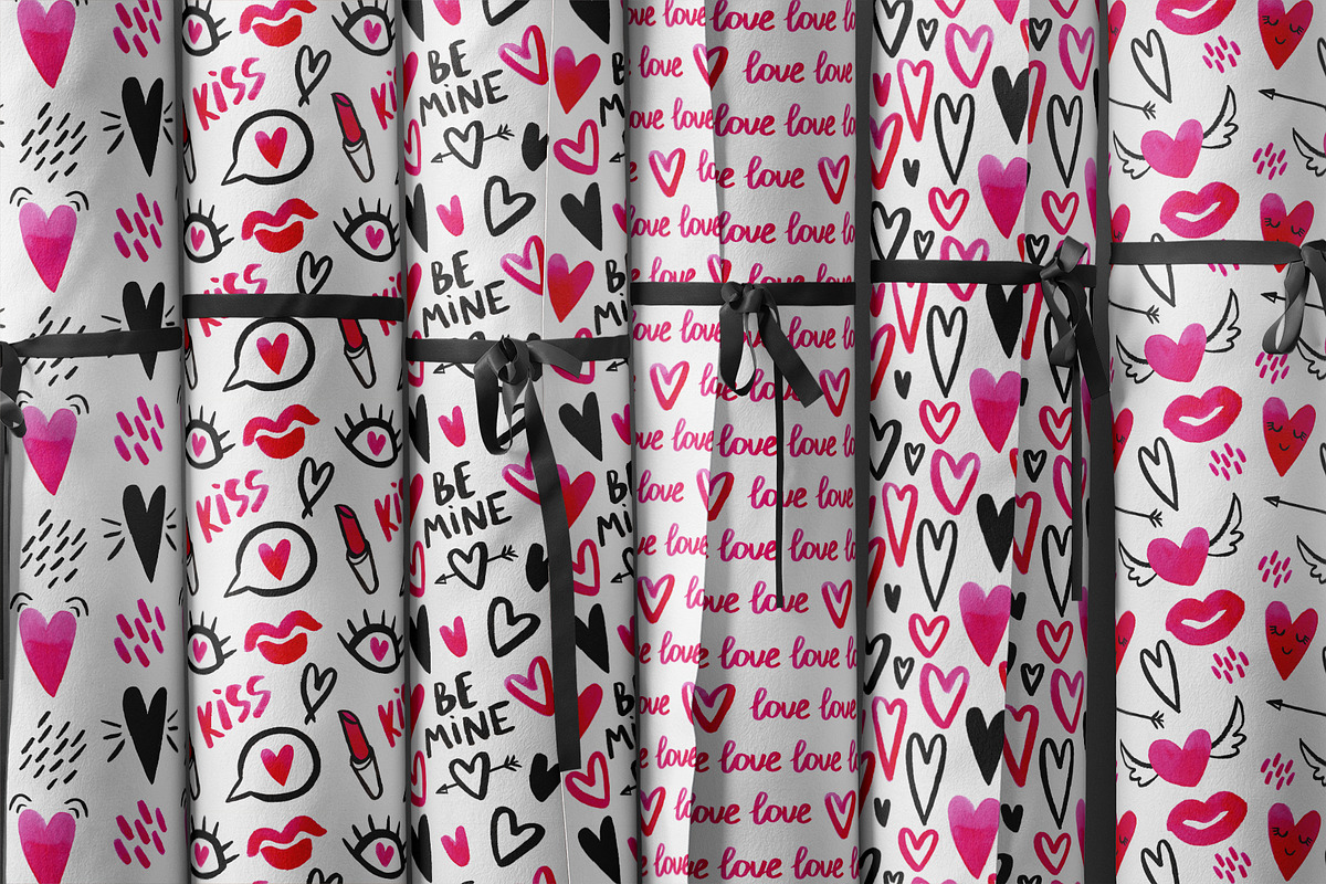 Doodle Hearts set, a Decorative Illustration by Ekaterina Goncharova (Photo 8 of 10)